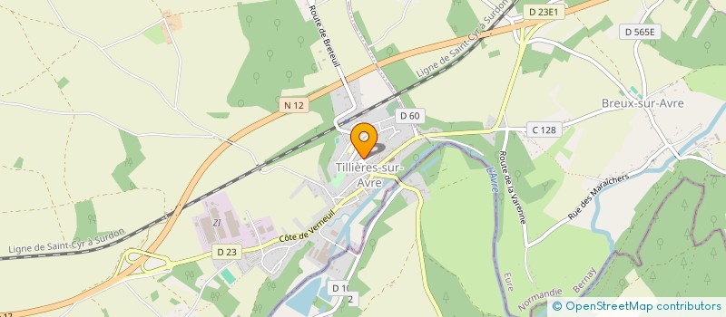 localisation de l'entreprise ARBOREAL  TILLIERES-SUR-AVRE