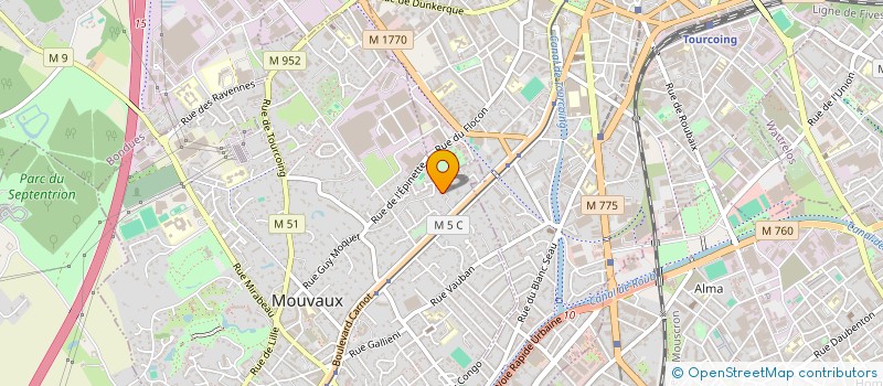 localisation de l'entreprise ARBOREAL AMENAGEMENT ET ELAGAGE  MOUVAUX