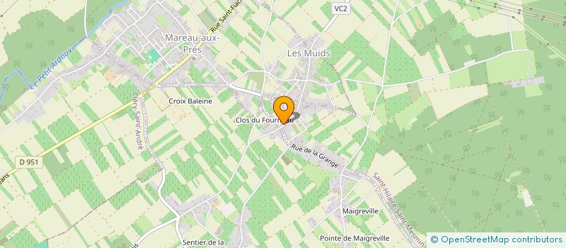localisation de l'entreprise ARBOREM à SAINT-HILAIRE-SAINT-MESMIN