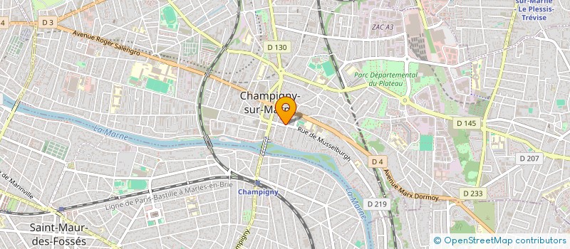 localisation de l'entreprise ARBORESCENCE à CHAMPIGNY-SUR-MARNE