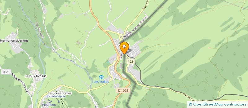 localisation de l'entreprise ARBORESCENCE  LES ROUSSES