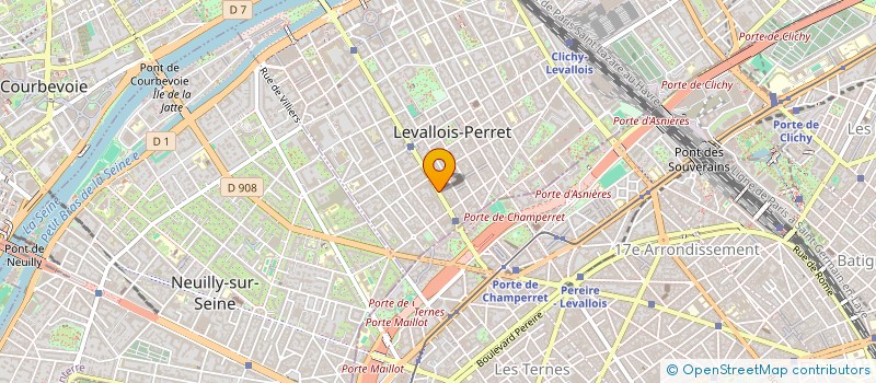 localisation de l'entreprise ARBORESCENCE à LEVALLOIS-PERRET