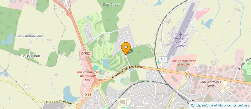localisation de l'entreprise ARBORESCENCE INVEST à CHOLET