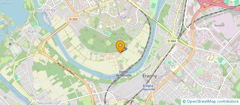 localisation de l'entreprise ARBORETA FRANCE  CERGY