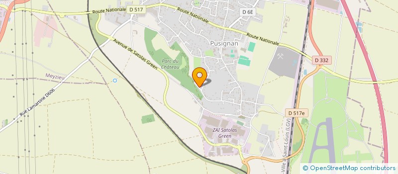 localisation de l'entreprise ARBORETUM 2015  PUSIGNAN