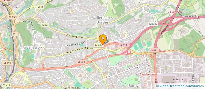 localisation de l'entreprise ARBORI'TECHNIC  METZ