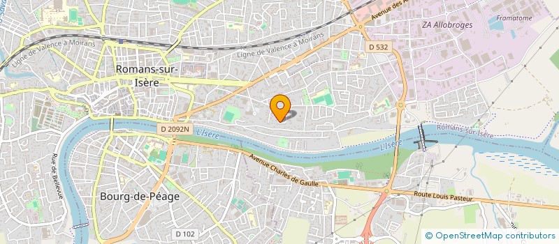 localisation de l'entreprise ARBORIA  ROMANS-SUR-ISERE