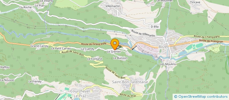 localisation de l'entreprise ARBORIA ADVENTURES à COURCHEVEL