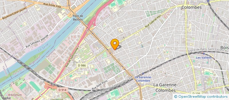 localisation de l'entreprise ARBORIIA à COLOMBES