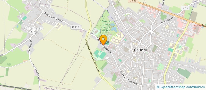 localisation de l'entreprise ARBORIS PAYSAGE  CAUDRY