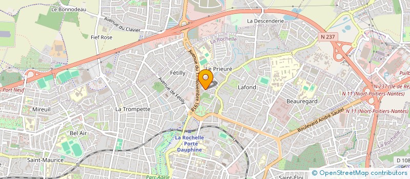 localisation de l'entreprise ARBORON à LA ROCHELLE