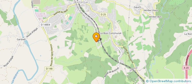 localisation de l'entreprise ARBOS à ALLASSAC