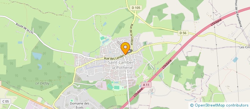 localisation de l'entreprise ARBOUNI - LA REFERENCE TRAITEUR à SAINT-LAMBERT-LA-POTHERIE