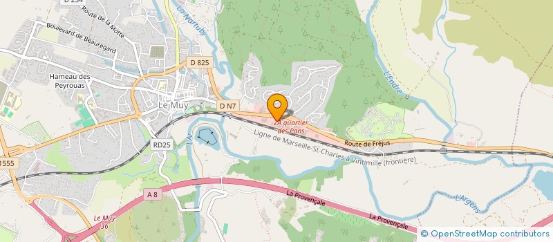 localisation de l'entreprise ARBOUSIER  LE MUY