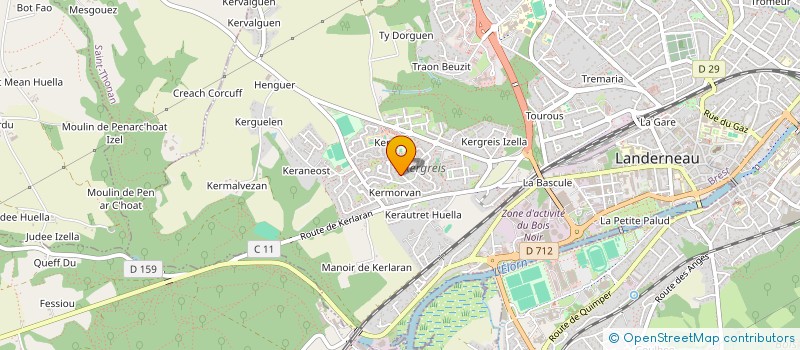 localisation de l'entreprise ARBR'EN CIEL à LANDERNEAU