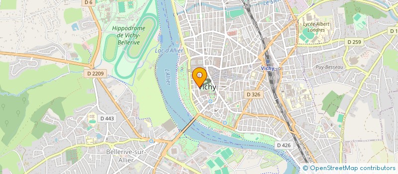 localisation de l'entreprise ARBRACOM à VICHY