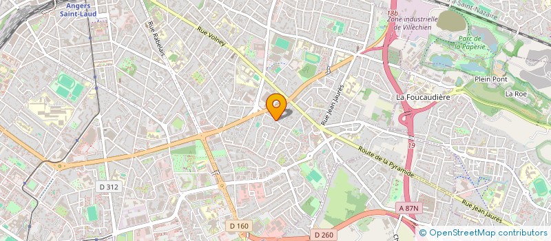 localisation de l'entreprise ARBRADEL à ANGERS