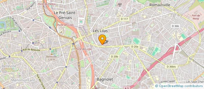 localisation de l'entreprise ARBRE A SOUHAITS à LES LILAS