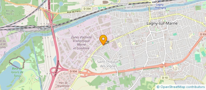 localisation de l'entreprise ARBRE DE JADE  LAGNY-SUR-MARNE