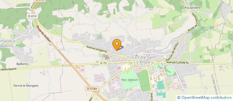 localisation de l'entreprise ARBRE DE PROBABILITE  LA COTE-SAINT-ANDRE