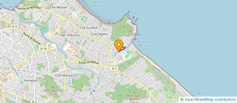 localisation de l'entreprise ARBRE DU VOYAGEUR  CAYENNE