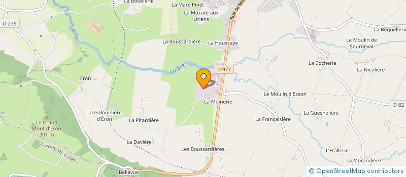 localisation de l'entreprise ARBRE EN BOIS à SOURDEVAL