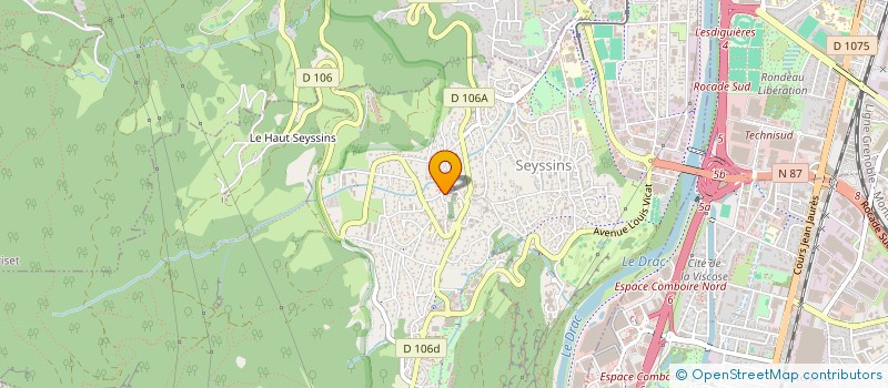 localisation de l'entreprise ARBRE EN LUNE à SEYSSINS