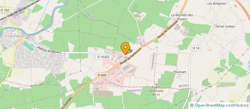 localisation de l'entreprise ARBRE EN OEUVRE  COLOMBIERS