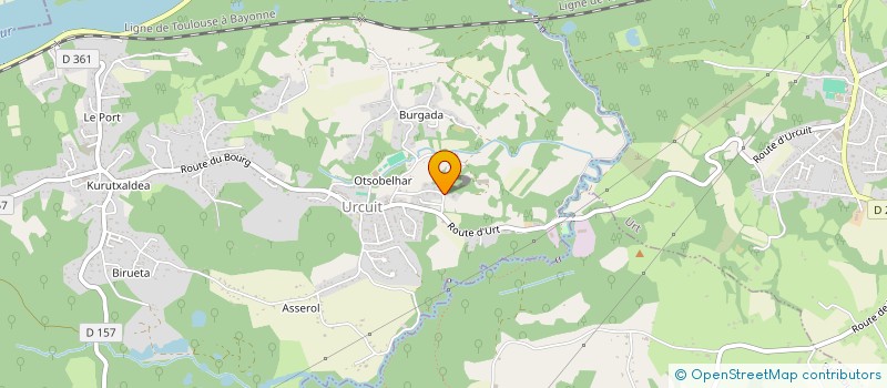 localisation de l'entreprise ARBRE ET AGRICULTURE  URCUIT