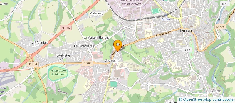 localisation de l'entreprise ARBRE ET SABLE  DINAN