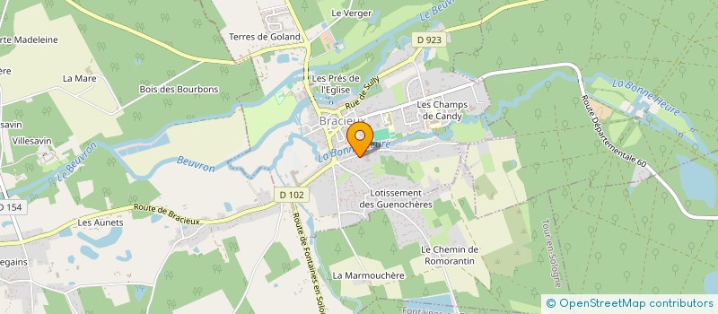 localisation de l'entreprise ARBRE FORET CYNEGETIQUE CONSEIL  BRACIEUX