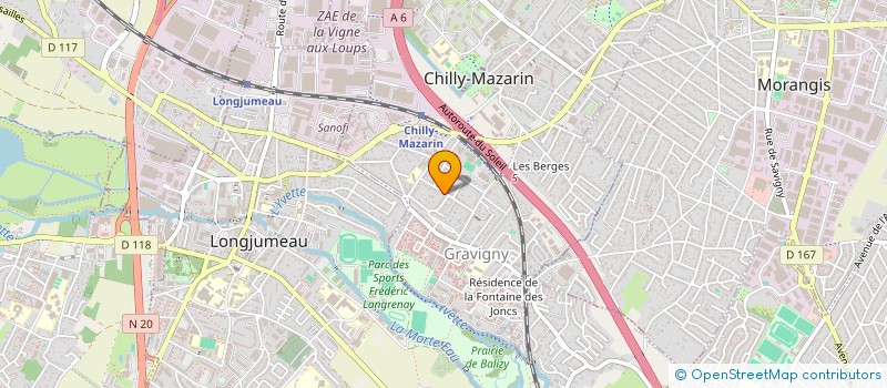 localisation de l'entreprise ARBRE UNIVERS  CHILLY-MAZARIN