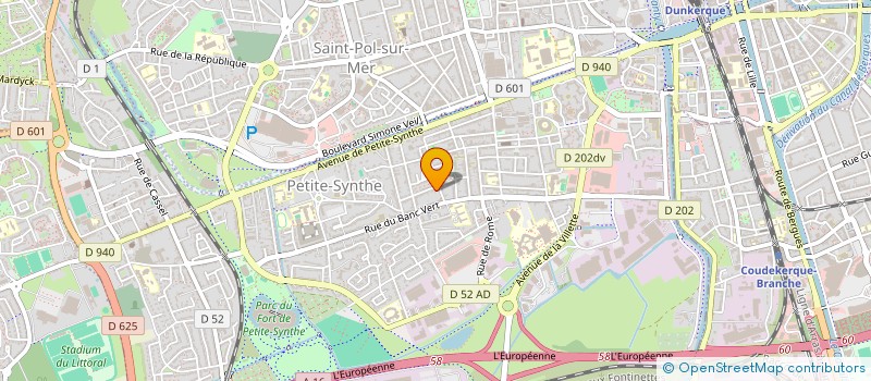 localisation de l'entreprise ARBRE & VERT à DUNKERQUE