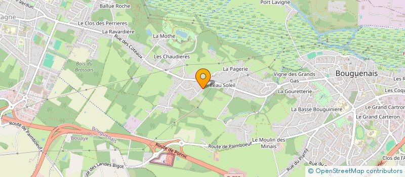 localisation de l'entreprise ARBRES BOUGUENAIS  BOUGUENAIS