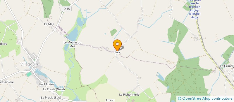 localisation de l'entreprise ARBRES EN FORMES à PELLEVOISIN