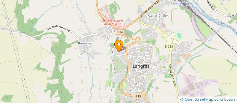 localisation de l'entreprise ARBRES ET FORETS EXPERTISES à LANGRES