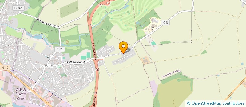 localisation de l'entreprise ARBRES ET JARDINS SERVICES SARL  SERVON