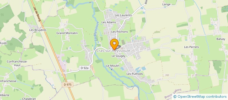 localisation de l'entreprise ARBRES ET NATURE  BRESSE VALLONS