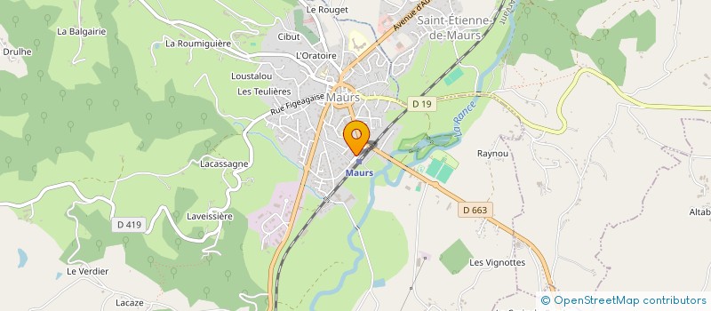 localisation de l'entreprise ARBRES ET PAYSAGES EN CHATAIGNERAIE à MAURS