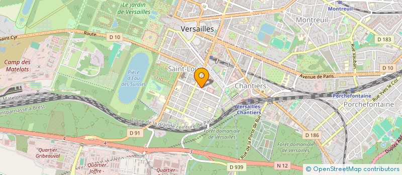 localisation de l'entreprise ARBRETPLANT PAYSAGE à VERSAILLES