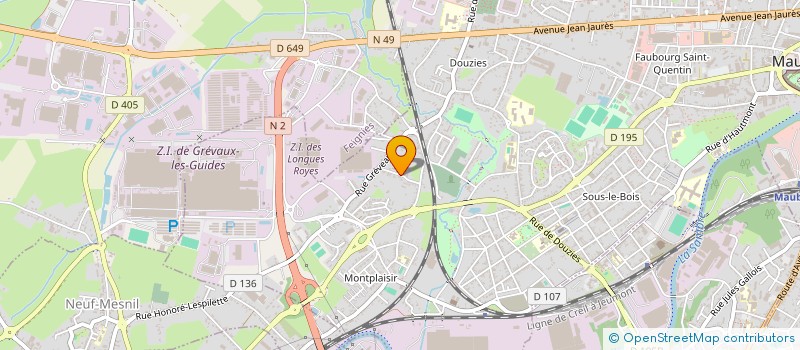 localisation de l'entreprise ARBUATTI ET COMPAGNIE à MAUBEUGE