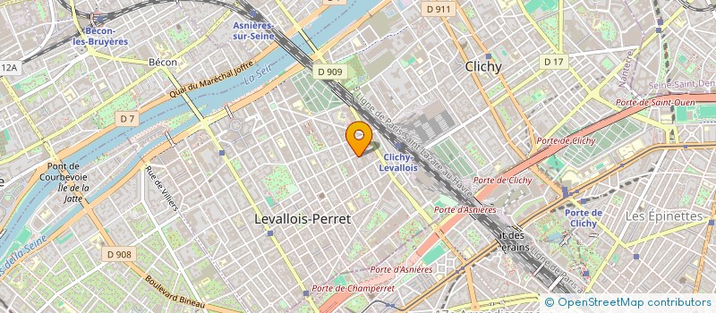 localisation de l'entreprise ARC à LEVALLOIS-PERRET
