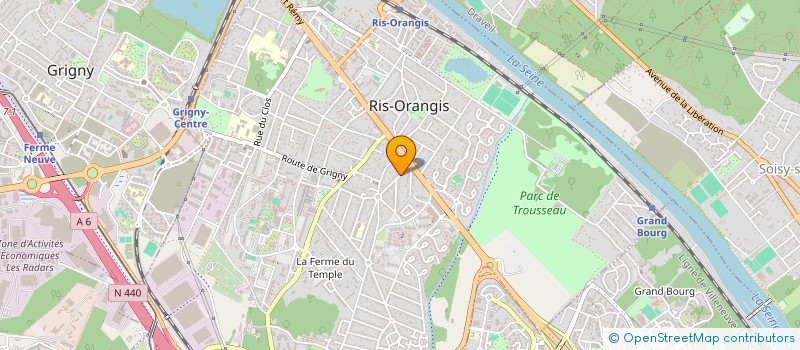 localisation de l'entreprise ARC  RIS-ORANGIS