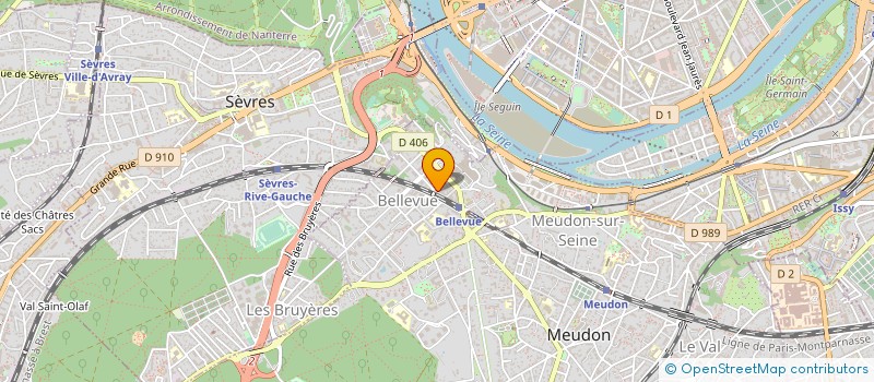 localisation de l'entreprise ARC  MEUDON