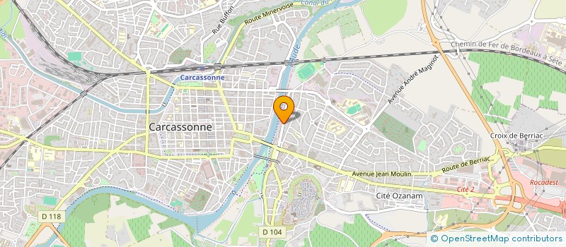 localisation de l'entreprise ARC à CARCASSONNE