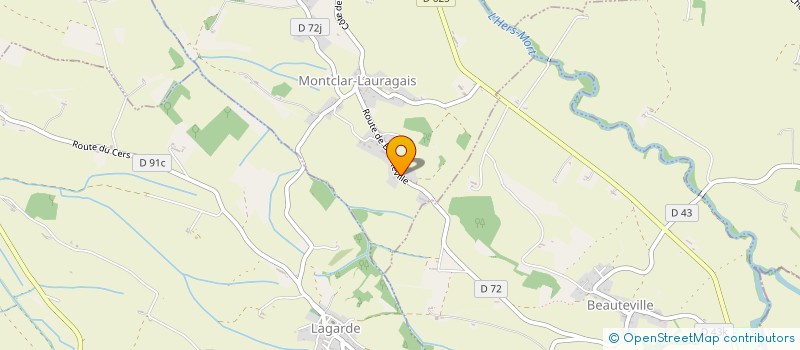 localisation de l'entreprise ARC  MONTCLAR-LAURAGAIS