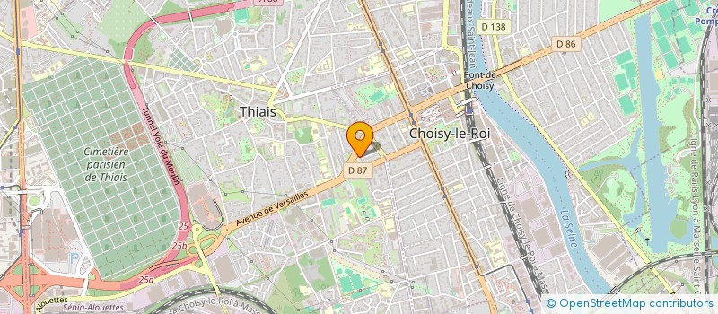 localisation de l'entreprise ARC  THIAIS