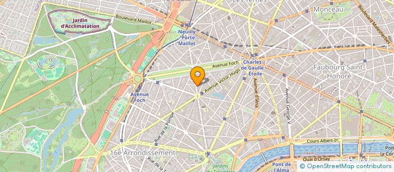 localisation de l'entreprise ARC  PARIS