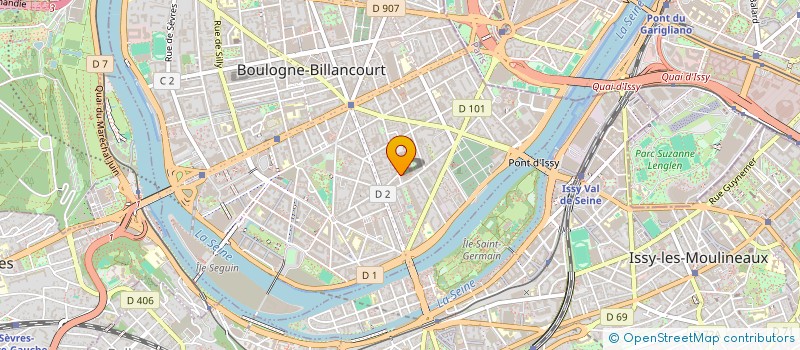 localisation de l'entreprise ARC à BOULOGNE-BILLANCOURT