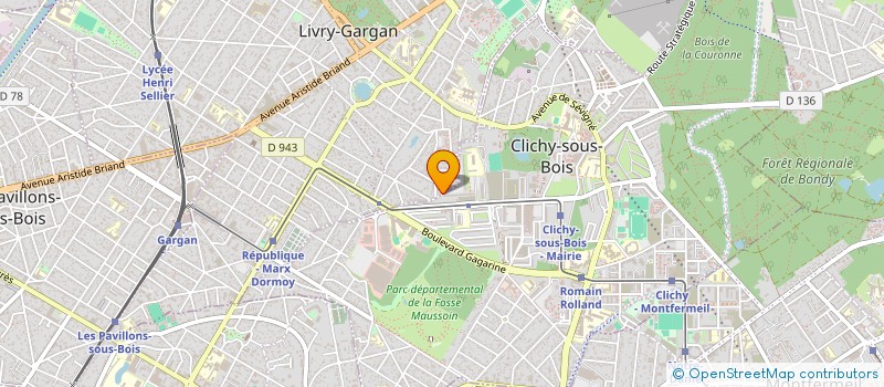 localisation de l'entreprise ARC à LIVRY-GARGAN